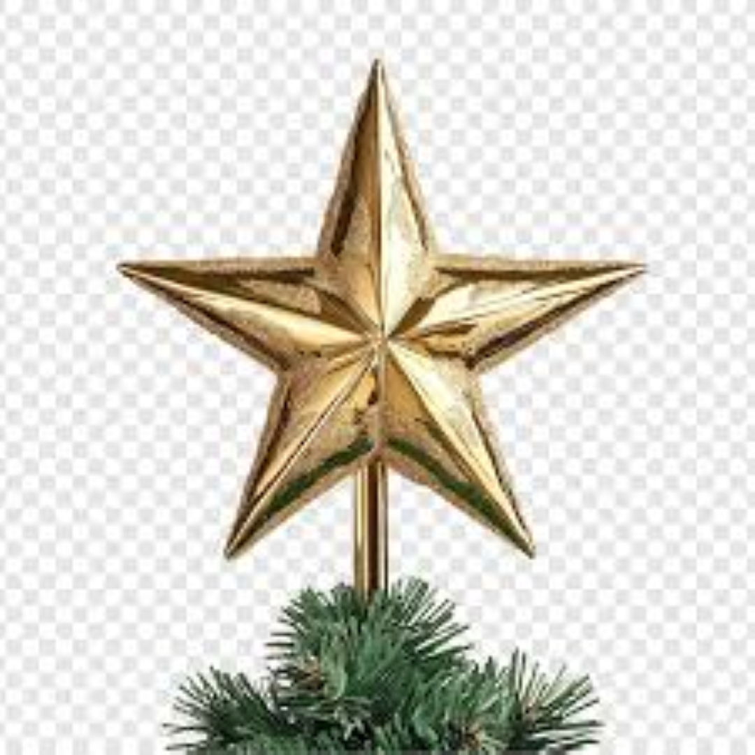 XMASS DECO STAR W/SPRING 19194